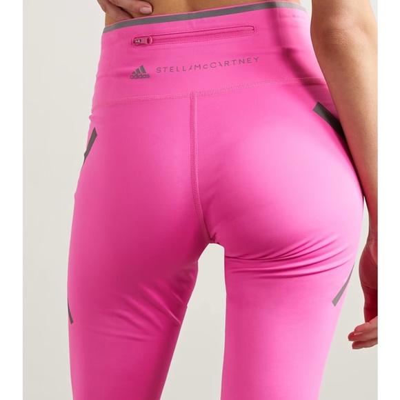 ADIDAS BY STELLA MCCARTNEY TruePace printed neon stretch recycled cycling shorts - Picture 3 of 4